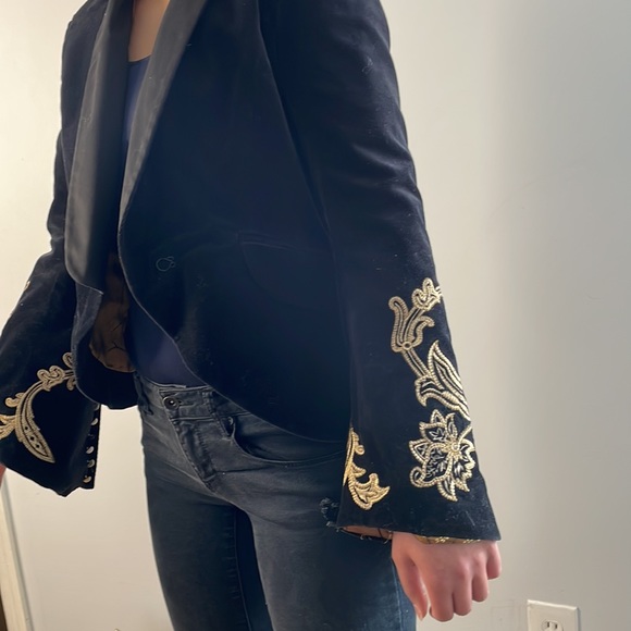 Roberto Rodriguez Black Velvet Jacket - Picture 3 of 9